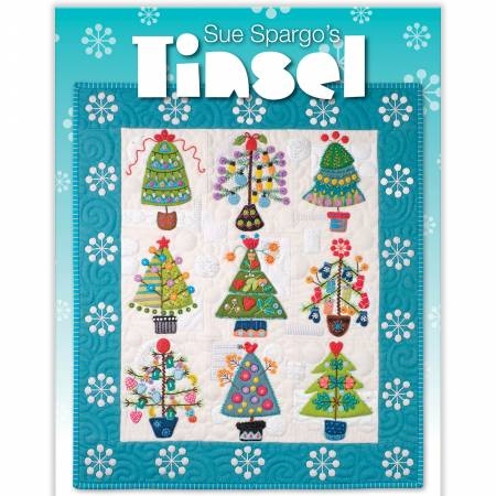 TINSEL Wool Quilt Pattern Book by Sue Spargo -Embroidery Quilt Pattern Book