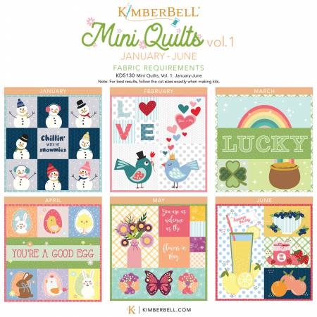 Kimberbell Mini Quilts Volume 1 January - June> Celebrate January=June ...