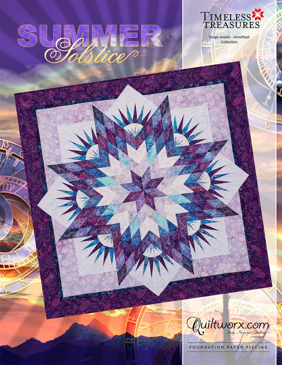 SUMMER SOLSTICE Quilt Paper Pieced Quilt Pattern By Judy Niemeyer